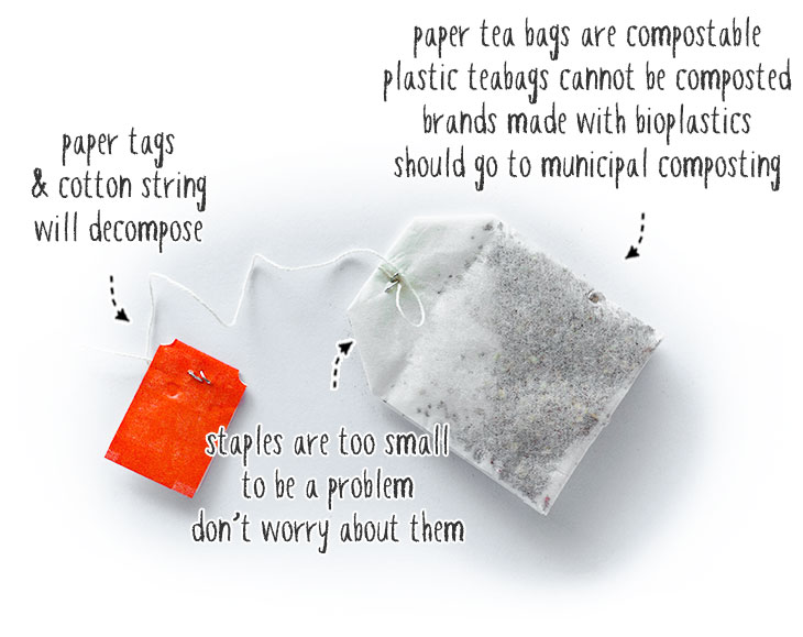 what tea bags are compostable