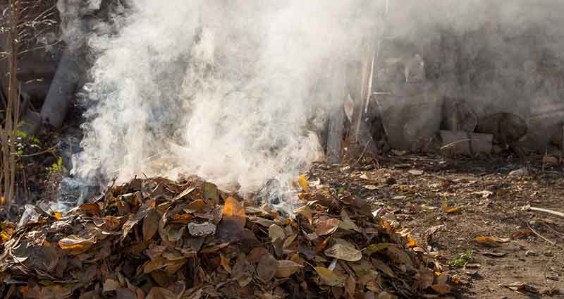 can compost catch fire
