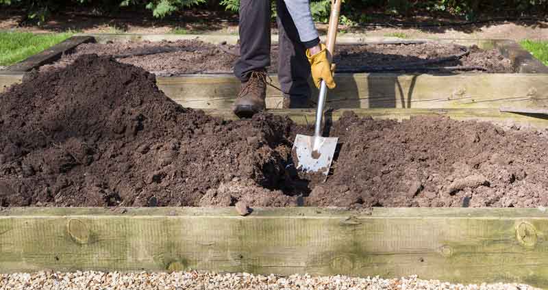 how to add compost to raised beds