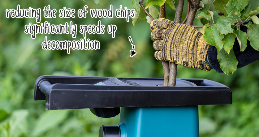 how to compost wood chips faster